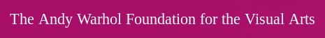 Logo of Andy Warhol Foundation for the Visual Arts