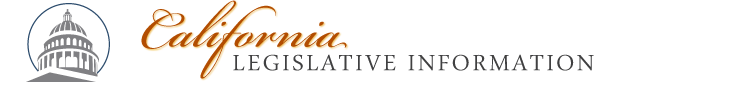 Logo of California Legislative Information