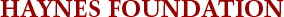 Logo of The John Randolph Haynes and Dora Haynes Foundation