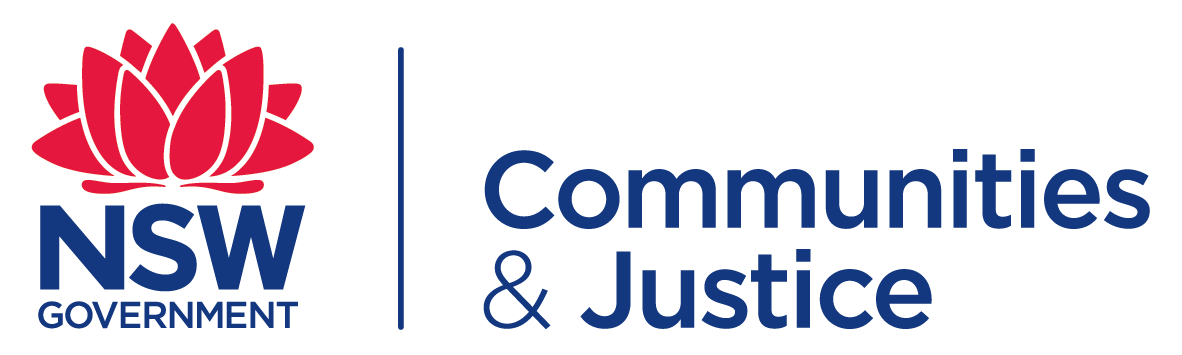 Logo of New South Wales Department of Communities and Justice