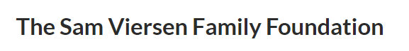 Logo of Sam Viersen Family Foundation