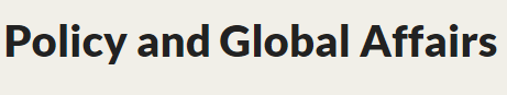 Logo of Policy and Global Affairs