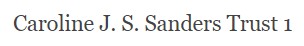 Logo of Caroline J. S. Sanders Trust 1