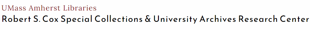 Logo of Robert S. Cox Special Collections and University Archives Research Center