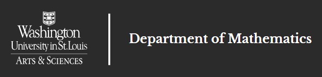 Logo of Washington University in St. Louis - Department of Mathematics