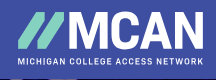 Logo of Michigan College Access Network
