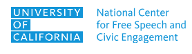 Logo of University of California National Center for Free Speech and Civic Engagement