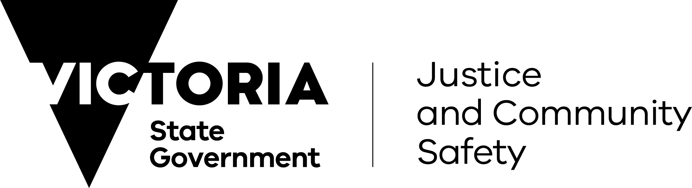Logo of Victoria Department of Justice and Community Safety