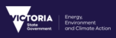 Logo of Victorian Government - Department of Energy, Environment and Climate Action - Marine and Coasts