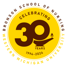 Logo of Western Michigan University - Bronson School of Nursing