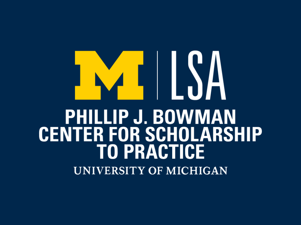 Logo of Phillip J. Bowman Center for Scholarship to Practice