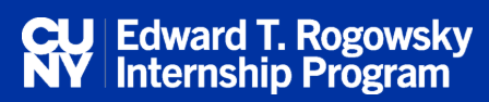 Logo of Edward T. Rogowsky Internship Program in Government and Public Affairs