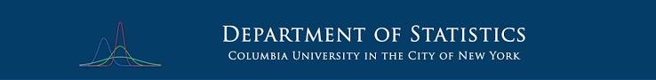 Logo of Columbia University Department of Statistics