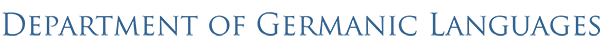 Logo of Department of Germanic Languages
